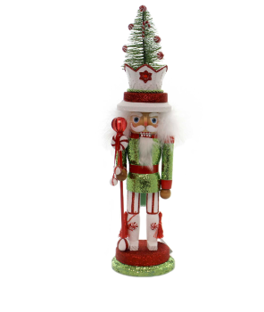 Kurt Adler HA0412 - Nussknacker - Hut mit Baum, Größe 46 cm